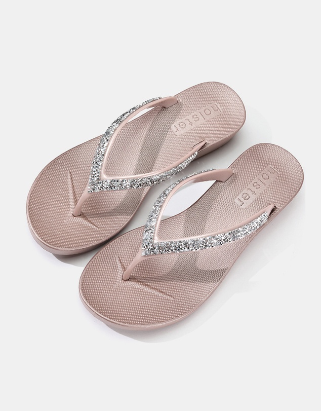 Holster - Honolulu Wedge Sandals - Champagne - Womens