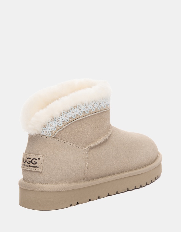 EVERAU - Australian Shepherd Ugg Mini Liora Cow Suede Upper UGG Boots