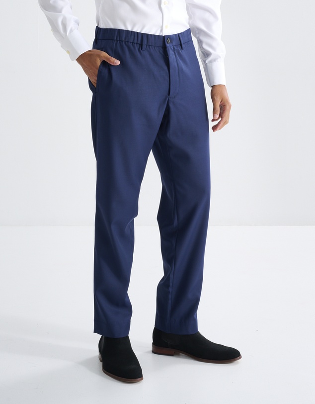 3 Wise Men - 3 Wise Men Wallace Wool Trouser - Navy