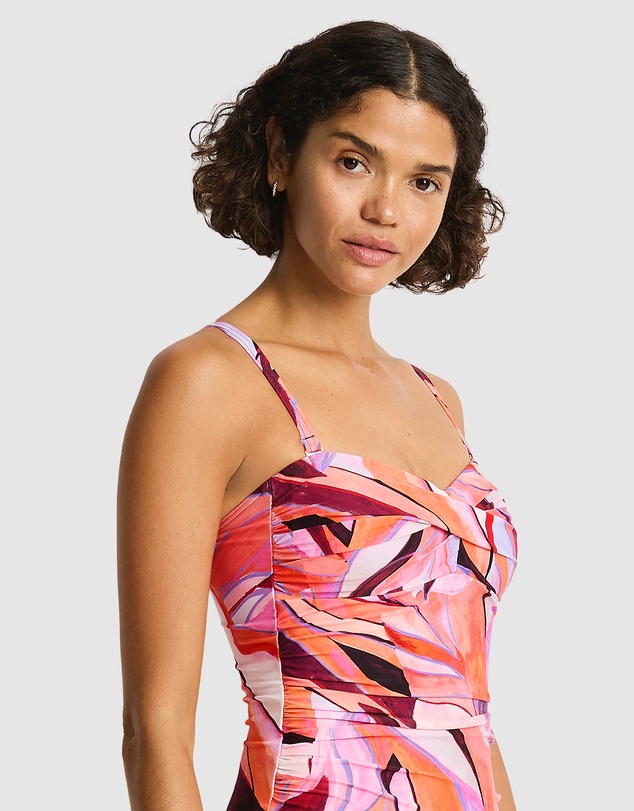 Sea Level Australia - Neon Wave Twist Bandeau One Piece