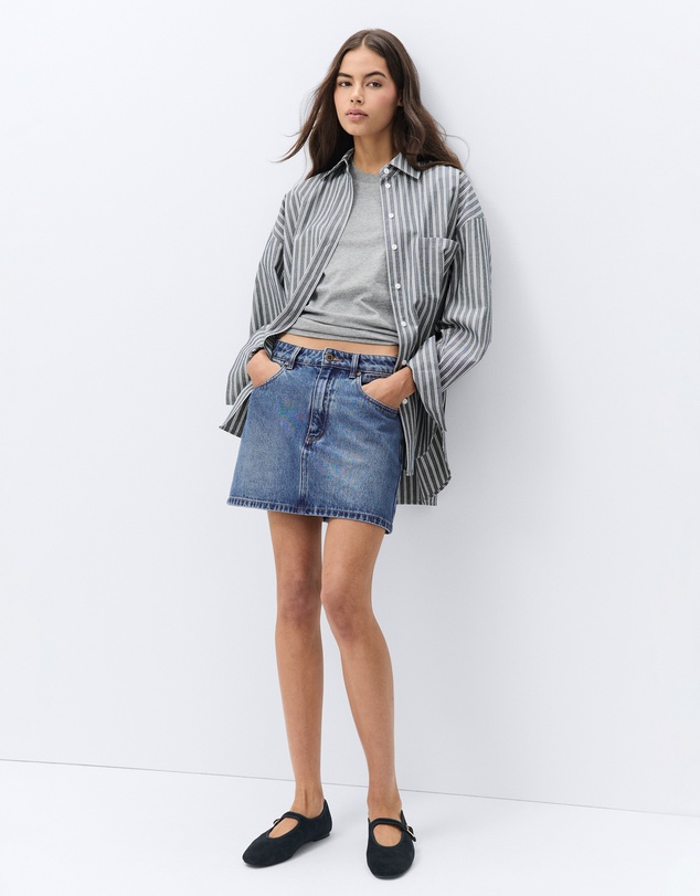UNISON - Denim Mini Skirt