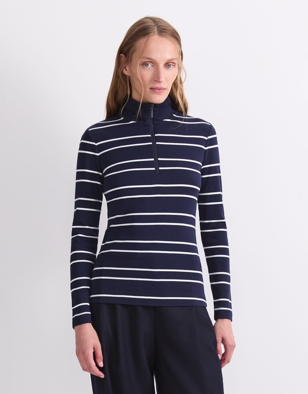 Sportscraft - Lucy Zip Funnel Neck Top