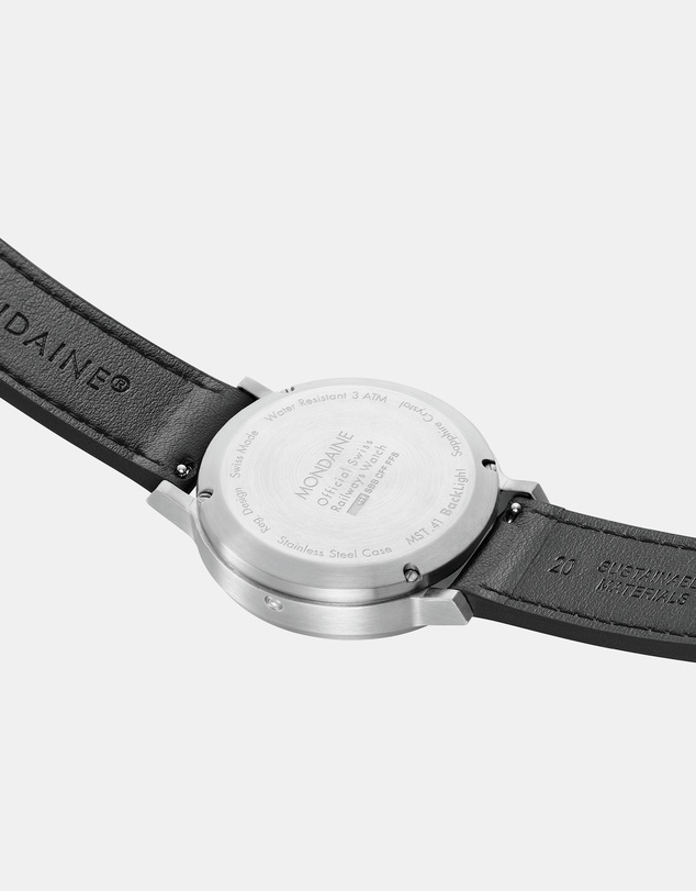 Mondaine - Mondaine Official Swiss Railways Stop2Go Automatic BackLight 41mm Watch