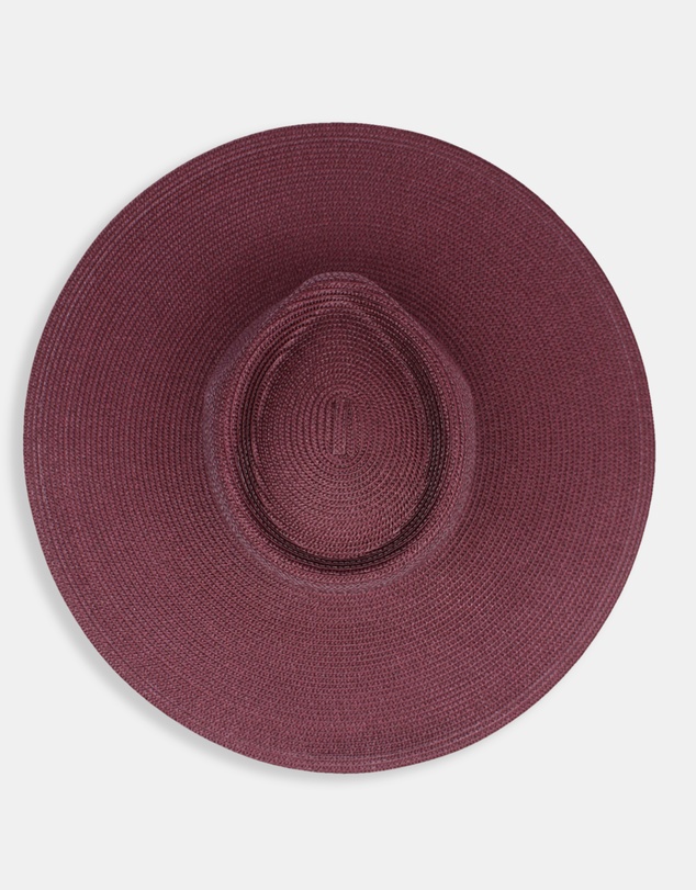 Morgan & Taylor - Aria Racewear Fedora in Burgundy Red