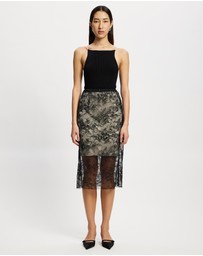 Lindsay Nicholas New York - Sheer Lace Skirt with Underskirt