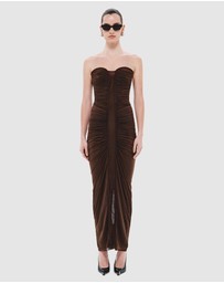 MISHA - The Totem Stocking Jersey Midi Dress