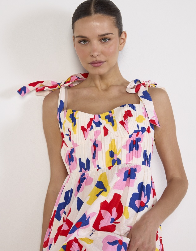 Cirkular - Pre-Loved - Kate Spade Summer Flowers Tiered Midi Dress