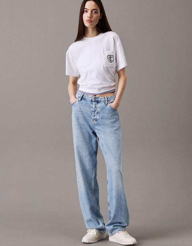 Calvin Klein Jeans - Monogram Logo Crest Graphic Boxy T-Shirt