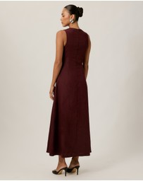 Tussah - Saphira V Neck Midi Dress