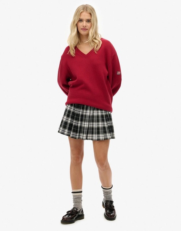 Superdry - Oversized V Neck Jumper