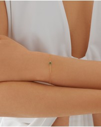 Michael Hill - Bracelet with Emerald in 10kt Yellow Gold
