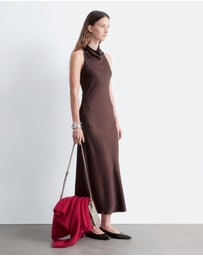 & Other Stories - Cowl-Neck Satin Midi Dress
