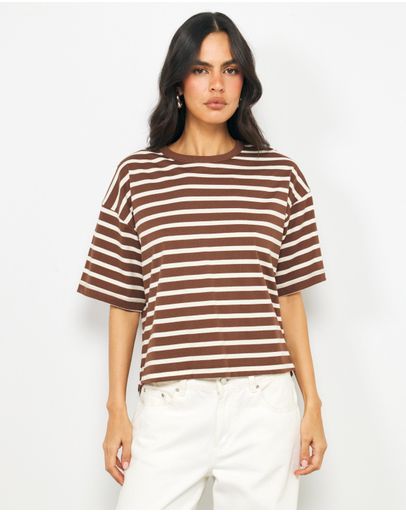 Chocolate & Cream Stripe
