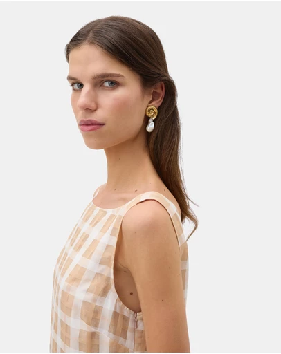 Oroton - Maurie Pearl Drop Stud Earrings