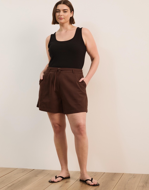 Atmos&Here Curvy - Ginny Cotton Twill Shorts