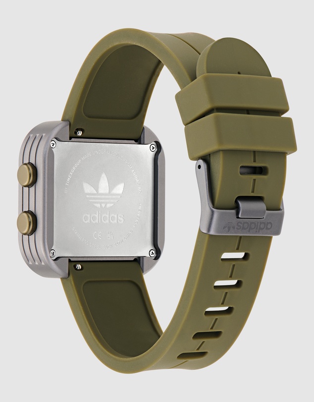 adidas Originals - Adaptik One 38mm Green Silicone Strap Watch
