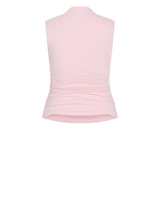 City Chic - Plus size Milly Square Neck Tank - heavenly pink