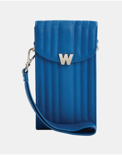 Wolf - Wolf Mimi Phone Case with Wristlet & Lanyard Blue