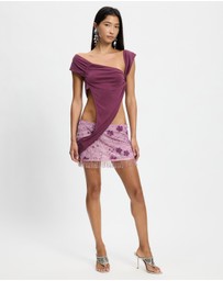 Jaded London - Cupro Draped Top