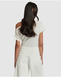 Decjuba - Ruby Gathered Top