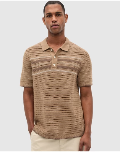 Seed Heritage - Blanket Stitch Kn Polo