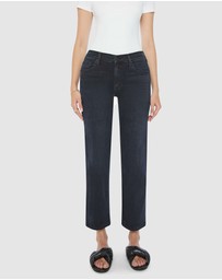 MOTHER - The Mid Rise Zip Rambler Ankle Jeans
