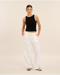 AERE - Marlow Linen Relaxed Pants
