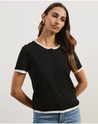 Atmos&Here - Brit Fine Knit SS Top