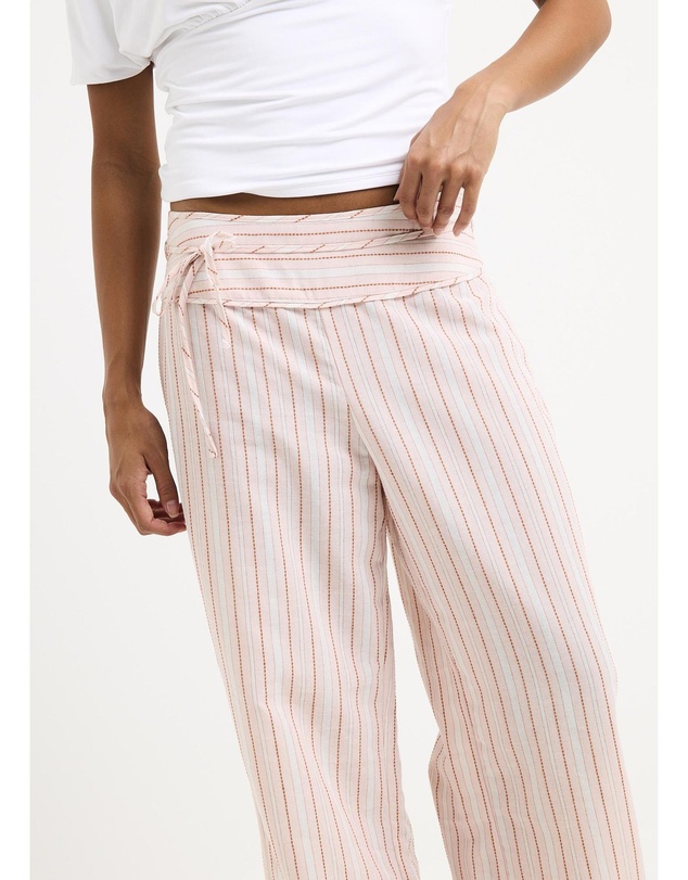 Subtitled - Ines Stripes Low Rise Pants