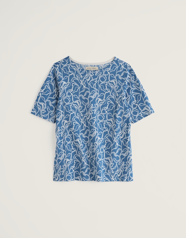 Seasalt - Poisson Printed T-Shirt in GOTS-Certified Organic Cotton Jersey