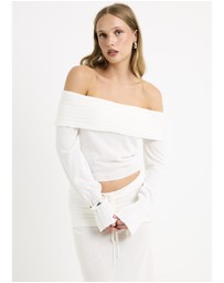 Subtitled - Palma Off Shoulder Knit Top