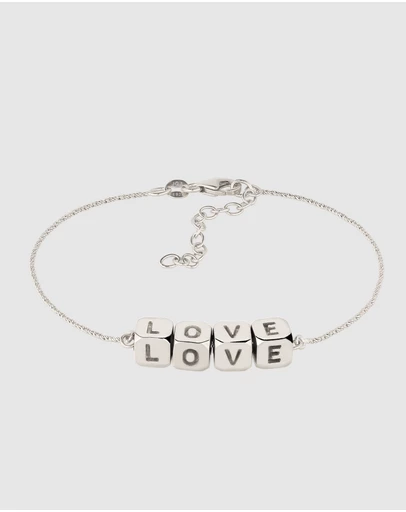 Elli Jewelry - LOVE Bracelet in 925 Silver