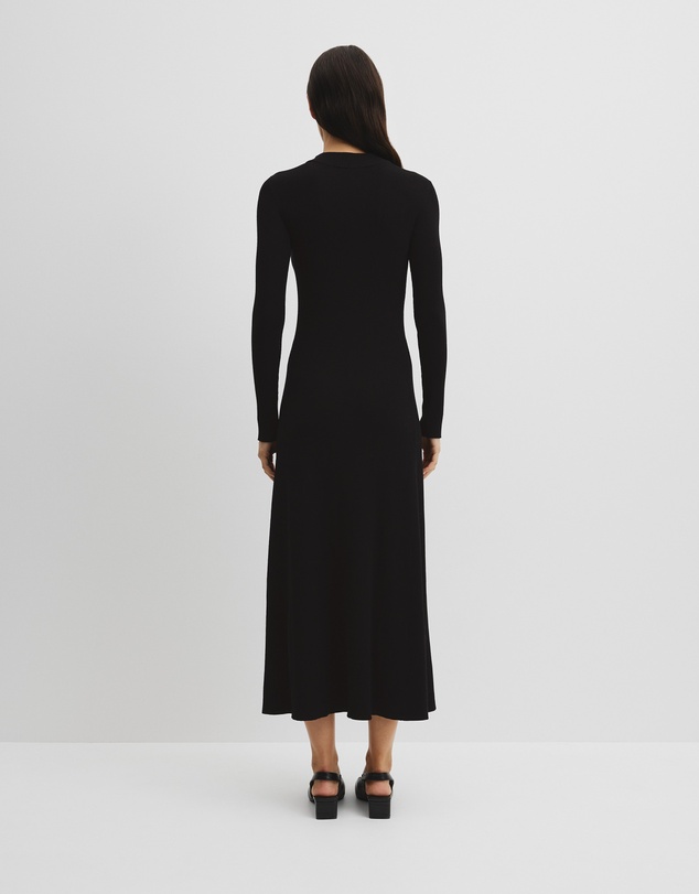 Country Road - Rib Zip Neck Knit Dress