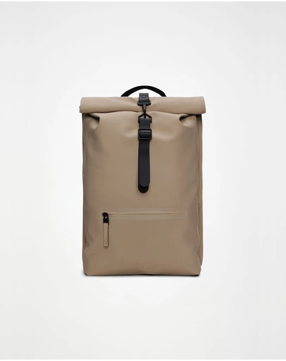 RAINS - Rolltop Rucksack Beige