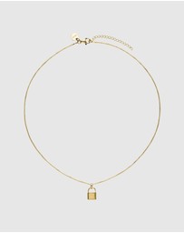 Najo - Love Lock Yellow Gold Pendant (45cm + 5cm ext)