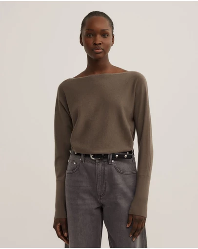 Witchery - Merino Boat Neck Knit