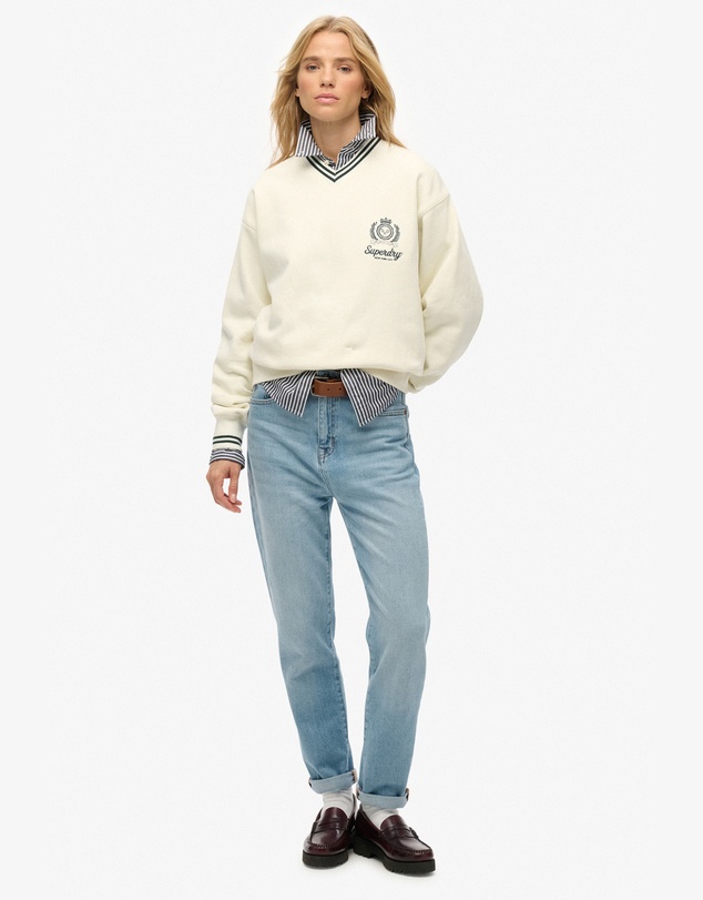 Superdry - Country Club Loose V Crew