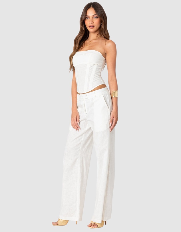 EDIKTED - Arya Linen Look Corset