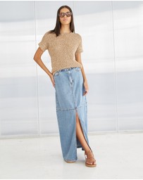 DRICOPER DENIM - Cora Knit Short Sleeves Top