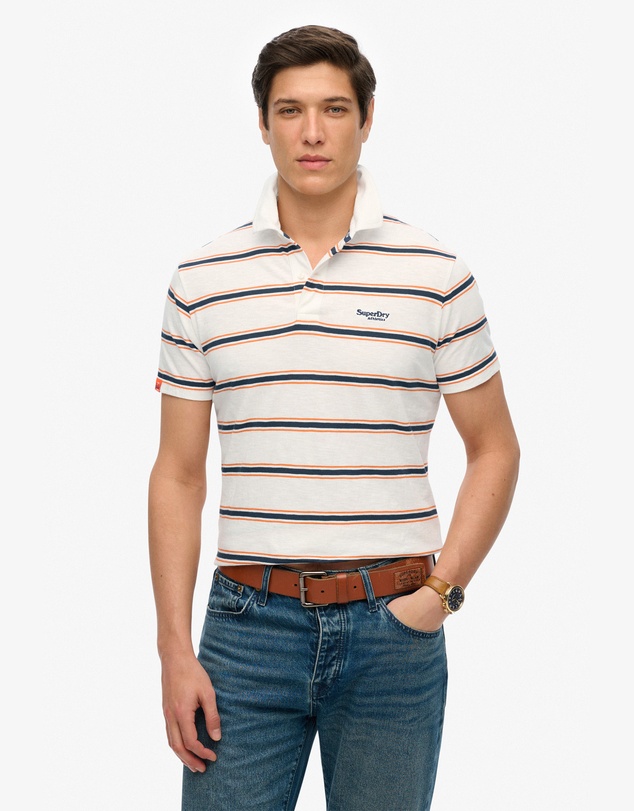 Superdry - Lightweight Stripe Jersey Polo Top