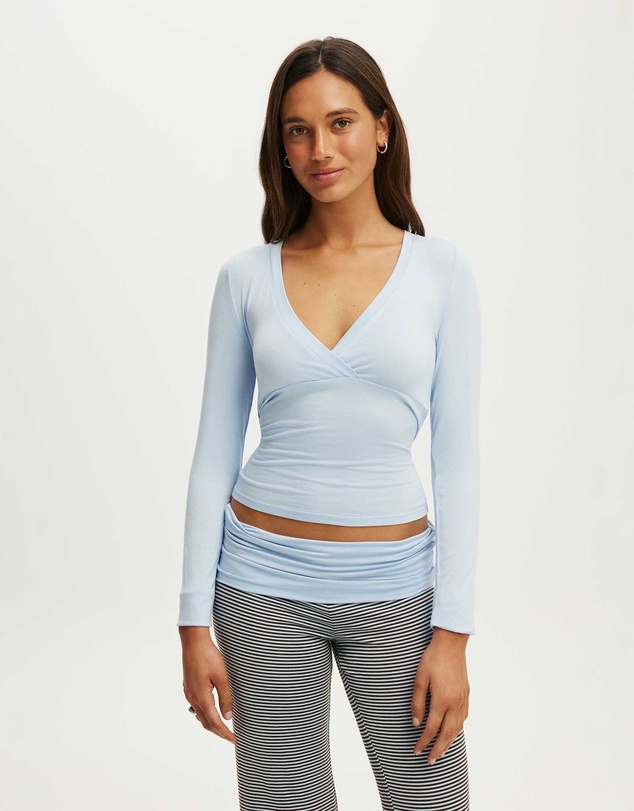 Cotton On Body - Airy Soft Crossover Long Sleeve