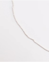Lovisa - Silver Plated 60cm Rope Chain Necklace