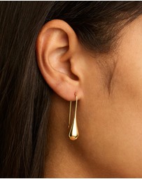 Najo - My Silent Tears Yellow Gold Earring
