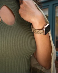 GUESS - Guess Apple Band Quattro G Brown Leather 38/40/41mm
