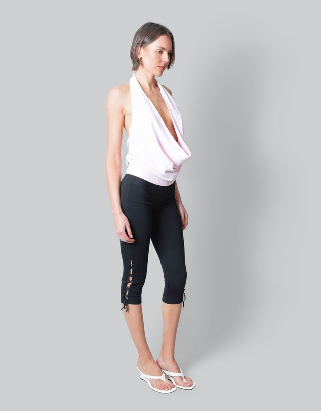 Love and Nostalgia - Sarah Lace Up Capri Legging