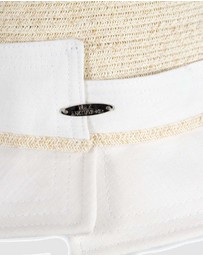 Max Alexander - Straw White Summer Beach Sun Hat