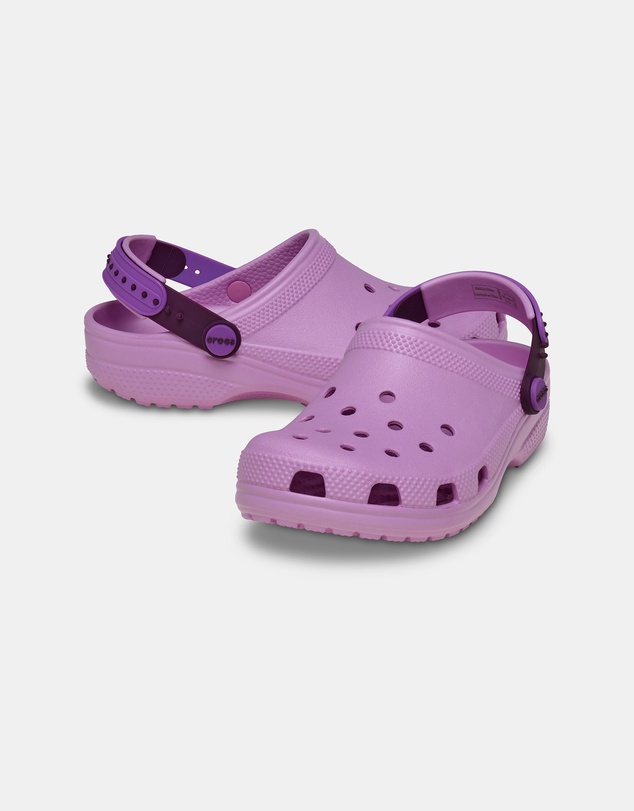 Crocs - Classic Glow Snapback Strap Clogs - Babies-Kids