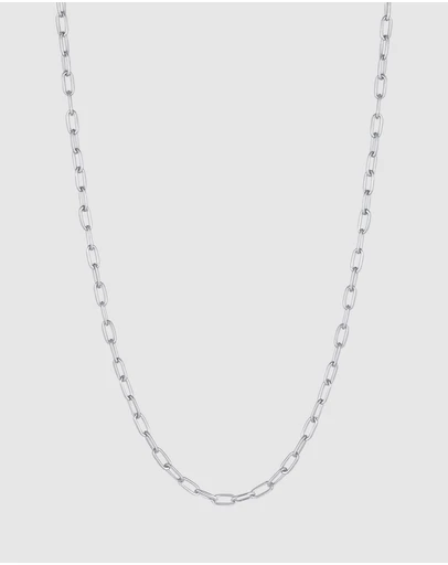 Kuzzoi - ICONIC EXCLUSIVE - Classic Long Link Chain Necklace in 925 Sterling Silver