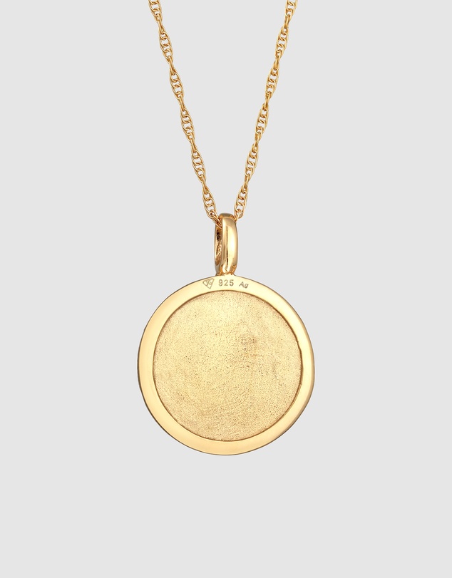 Elli Jewelry - Mandala Necklace in Gold-Plated 925 Silver