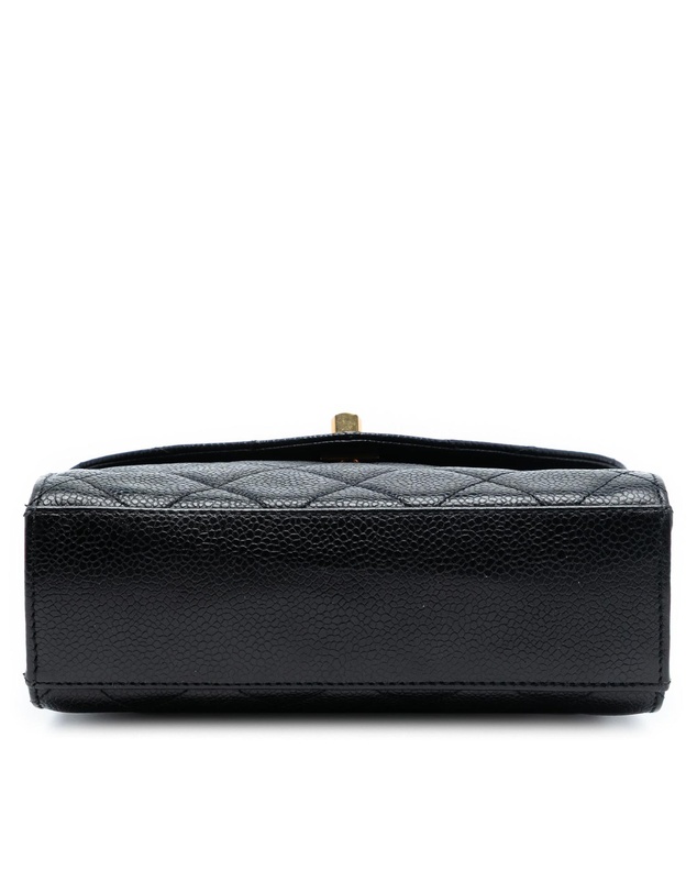 Pre-Loved by Azura Reborn - Pre-Loved Mini CC Quilted Caviar Envelope Flap